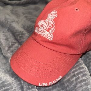 Life is Good Pink Baseball Cap